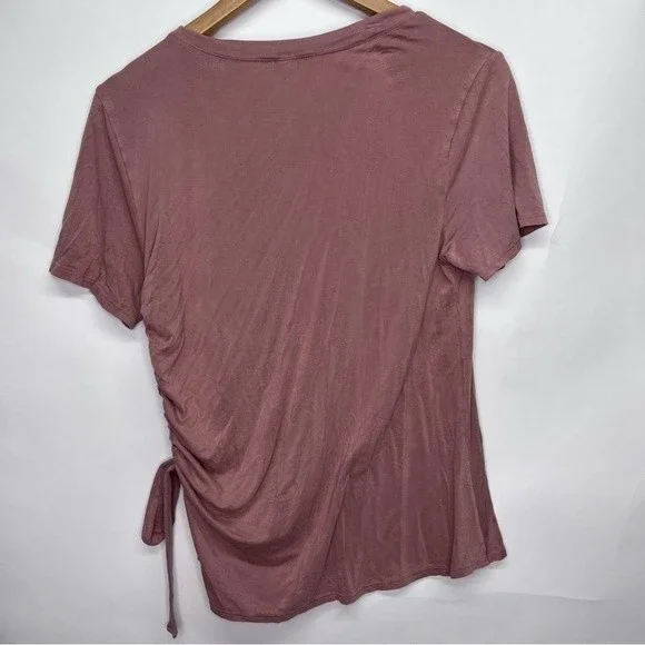 Emilia Mauve Women’s Rouched blouse Size Small - Picture 2 of 5